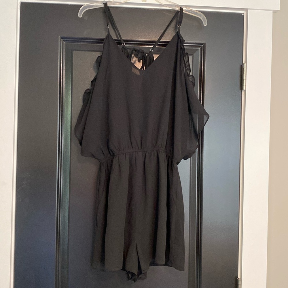 Lulus Black Cliche Romper size Medium